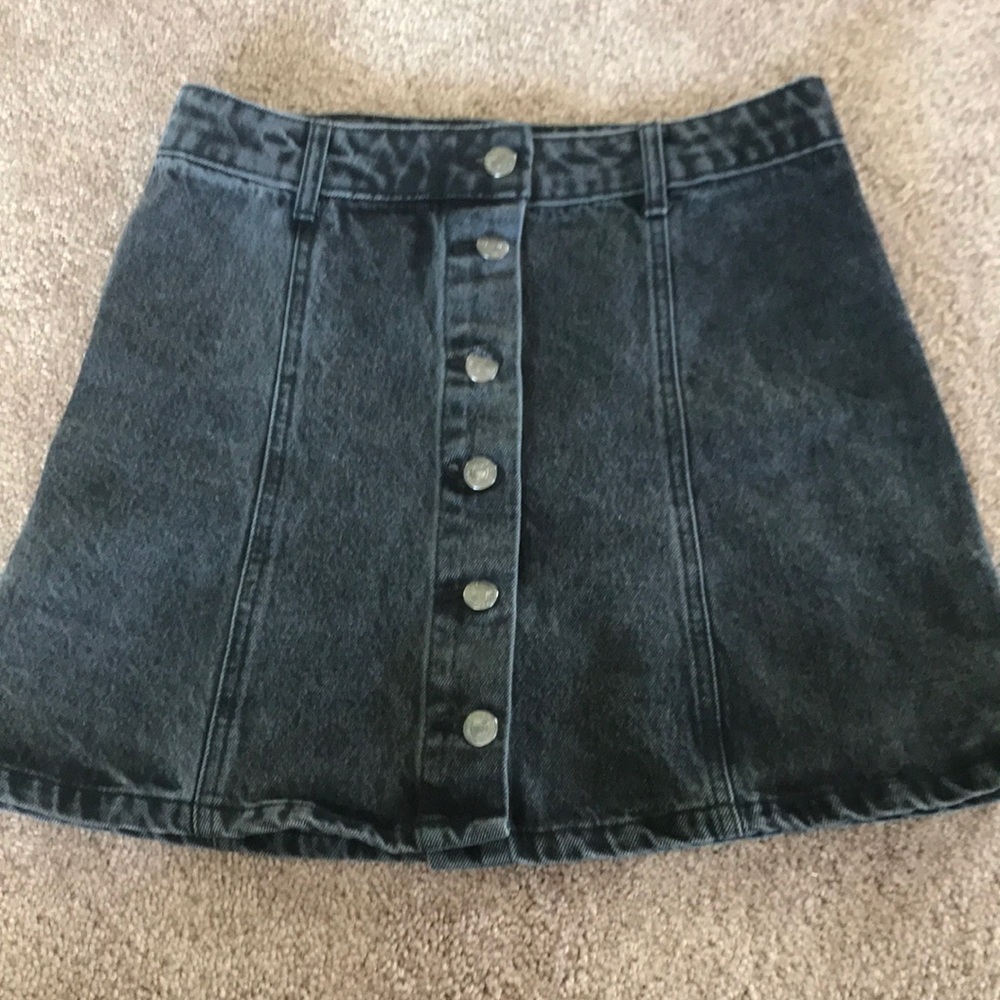 Forever 21 black jean skirt